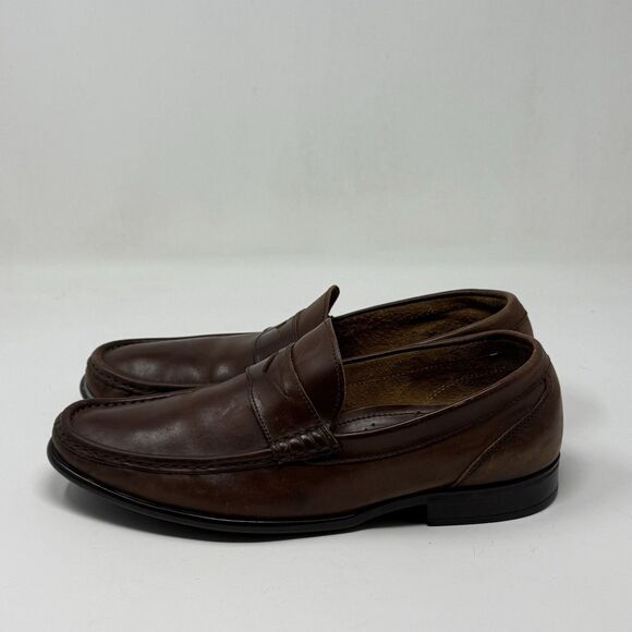 To Boot New York Adam Derrick Penny Loafers Mens 8.5 M Brown  display picture 3